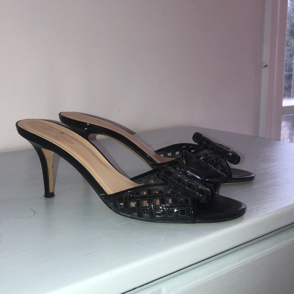 Vintage Kate Spade Peep Toe Kitten Heels